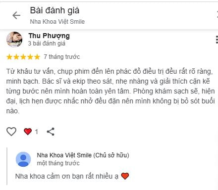 Hình: review trồng răng implant VIET SMILE